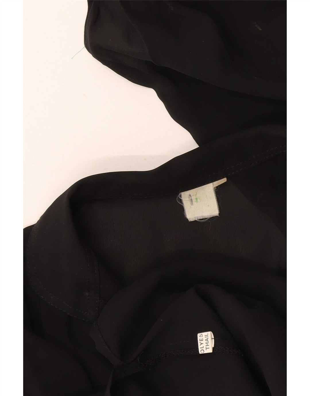 Bluză Vintage pentru femei UK 12 Medium Negru Floral Poliester