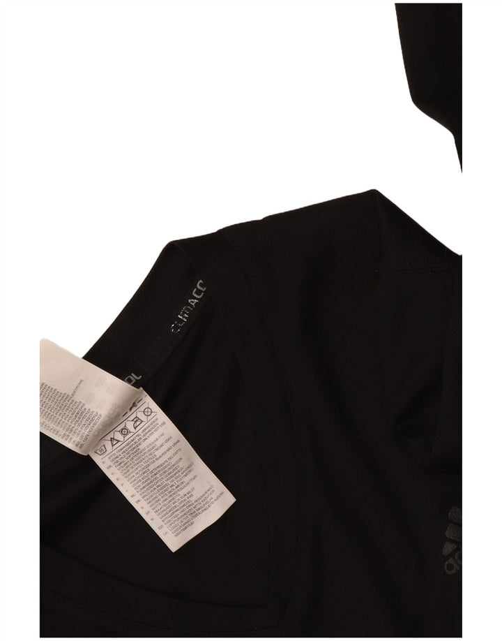 Adidas Climacool Top mânecă lungă pentru femei UK 16 Poliester negru mare