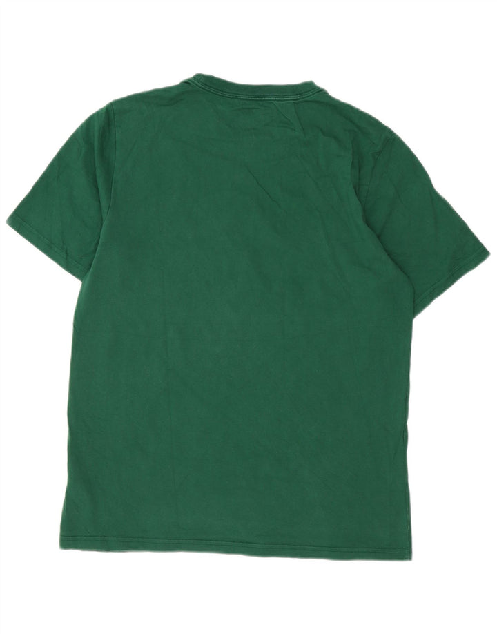 Tricou grafic Converse pentru bărbați Top din bumbac verde mediu
