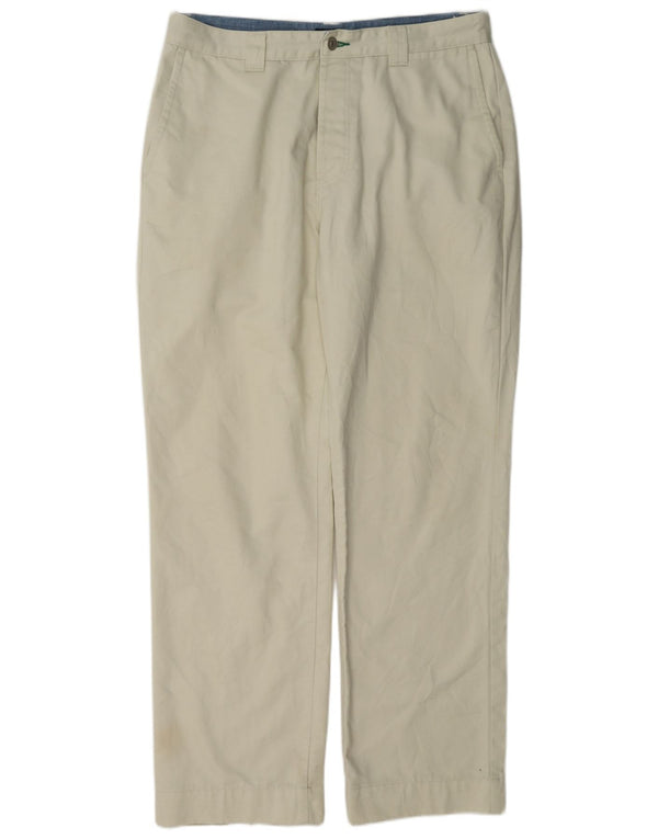 Pantaloni chino drepți Tommy Hilfiger pentru bărbați L36 L34 Poliester verde