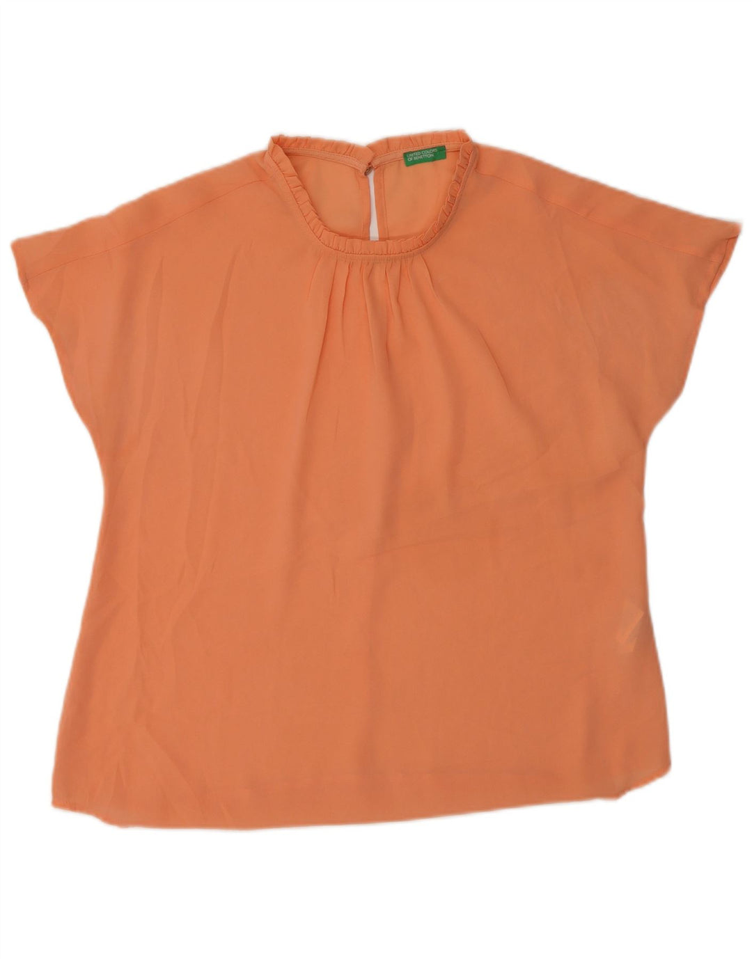 Bluză pentru femei Benetton UK 14 Poliester portocaliu mediu