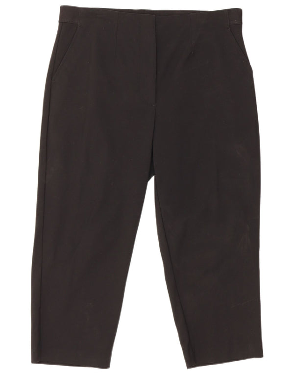 Pantaloni Capri pentru femei Marks & Spencer UK 16 Large W42 L21 Bumbac negru