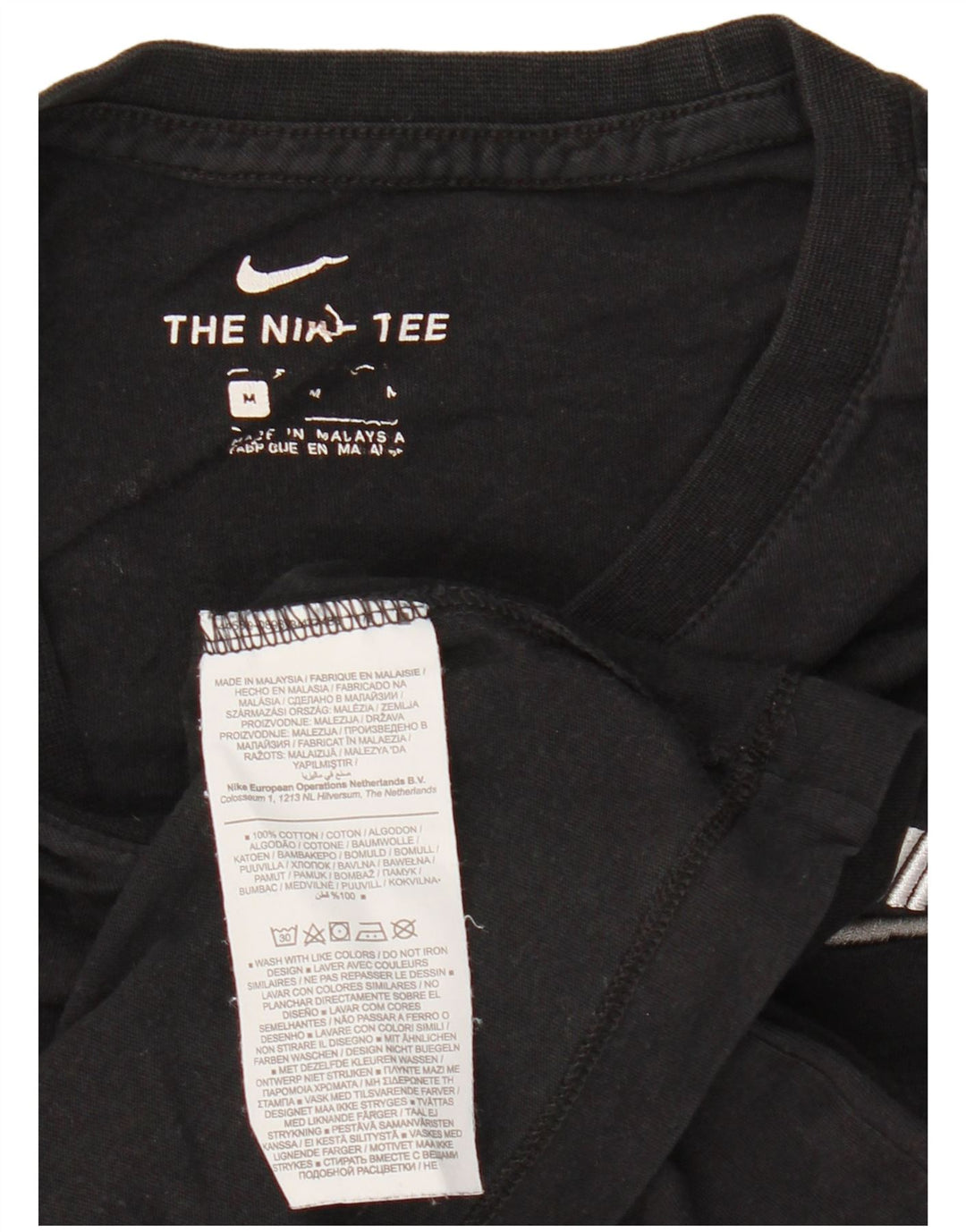 Tricou grafic Nike pentru bărbați Top mediu negru bumbac