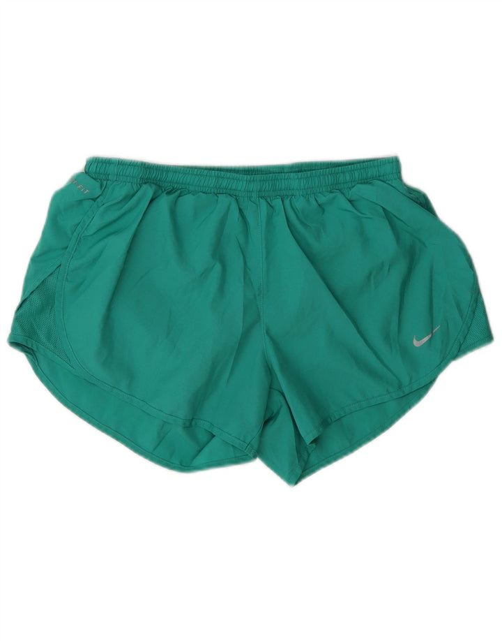 Pantaloni scurți sport Nike Dri Fit pentru femei UK 12, verde mediu