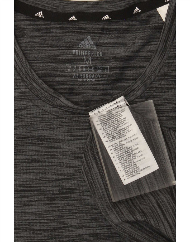 Tricou pentru bărbați Adidas Aeroready Top Mediu Gri Poliester cu pături