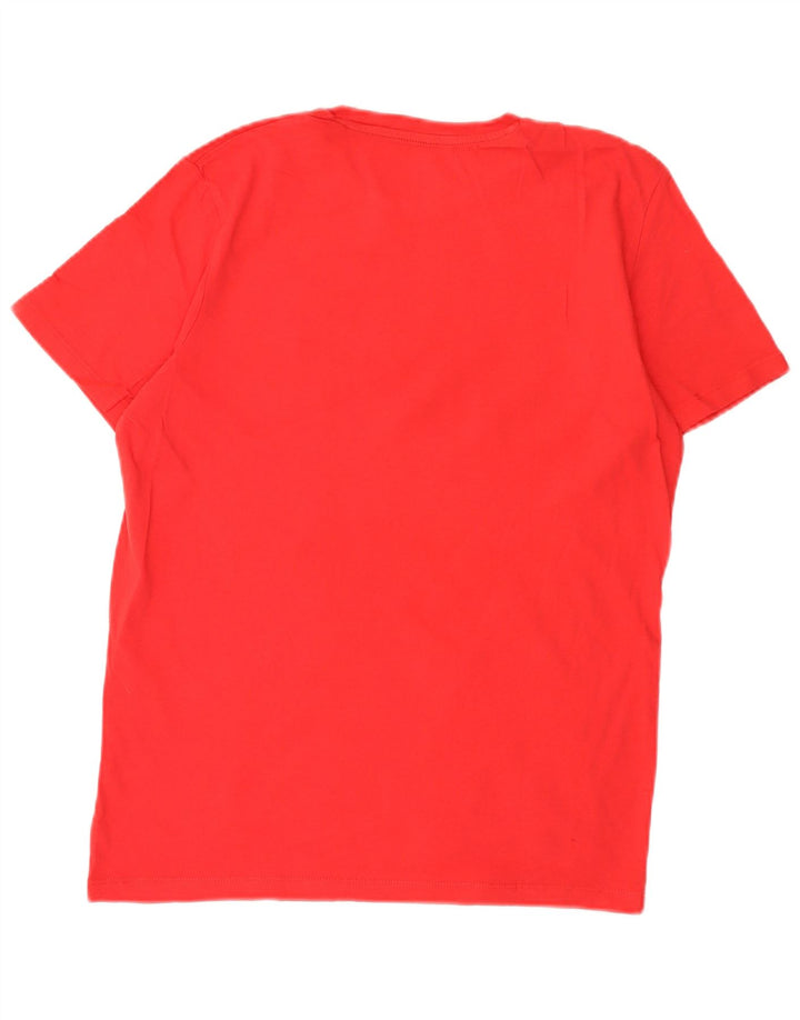 Tricou grafic Jack & Jones pentru bărbați Top din bumbac roșu mediu