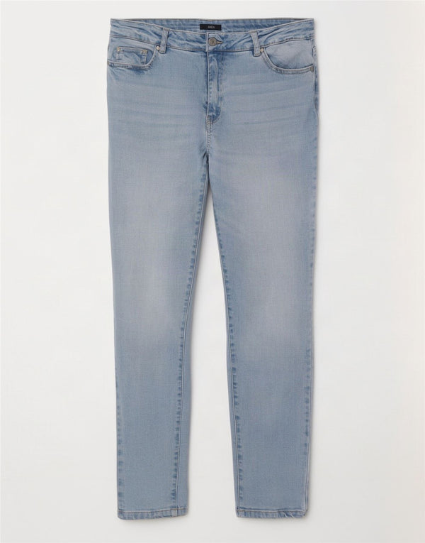 Blugi subțiri pentru femei M&Co UK 14 Large W32 L29 Blue Bumbac
