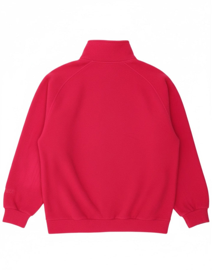 Pulover pentru bărbați Nordica, cu fermoar, cu decolteu, fleece, mic, roz, poliester