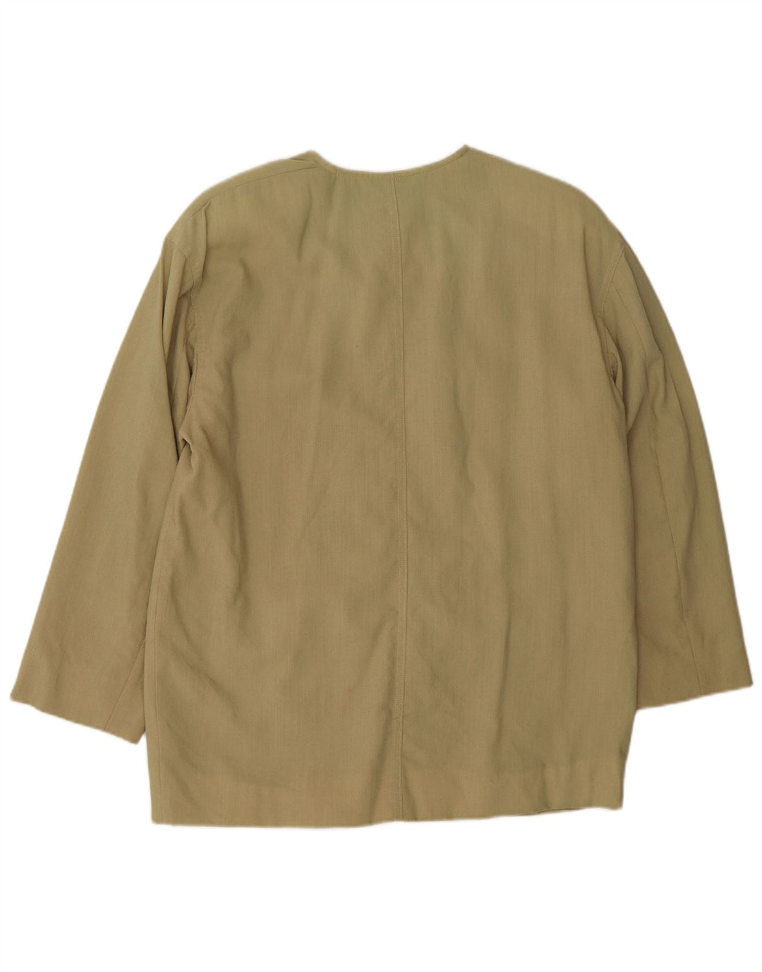Jachetă Blazer supradimensionată cu 5 nasturi Marella pentru femei UK 10 Lână kaki mică