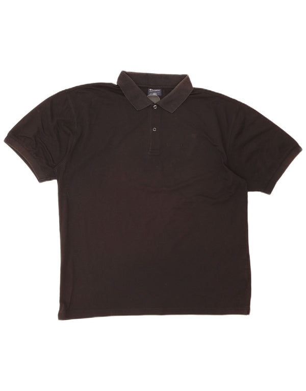 Tricou polo pentru bărbați Champion 2XL bumbac negru