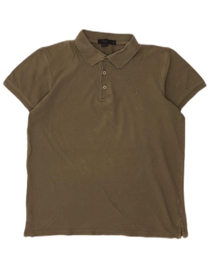Tricou polo pentru bărbați Liu Jo bumbac verde mediu