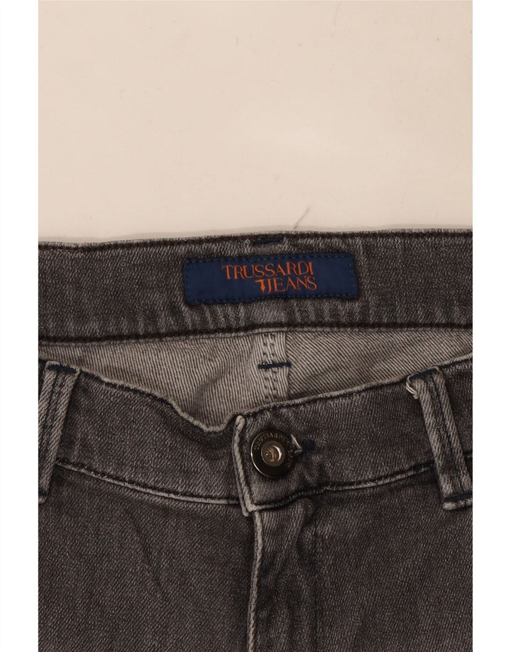 TRUSSARDI Blugi drepti pentru bărbați W30 L27 gri