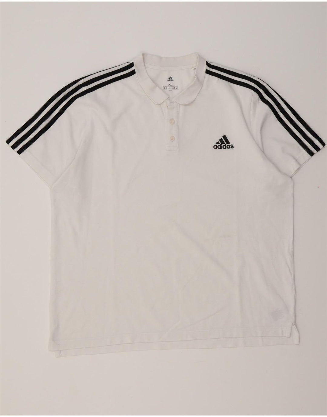 Tricou polo pentru bărbați ADIDAS XL Bumbac alb
