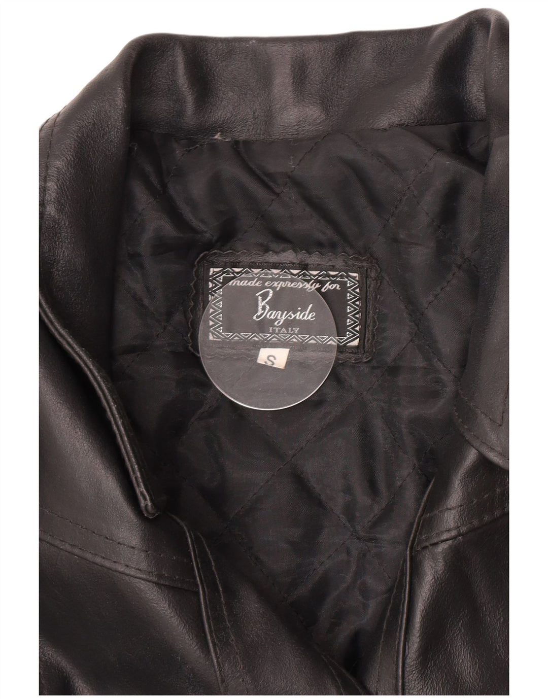 Geacă de piele Bayside pentru femei UK 10 Small Black