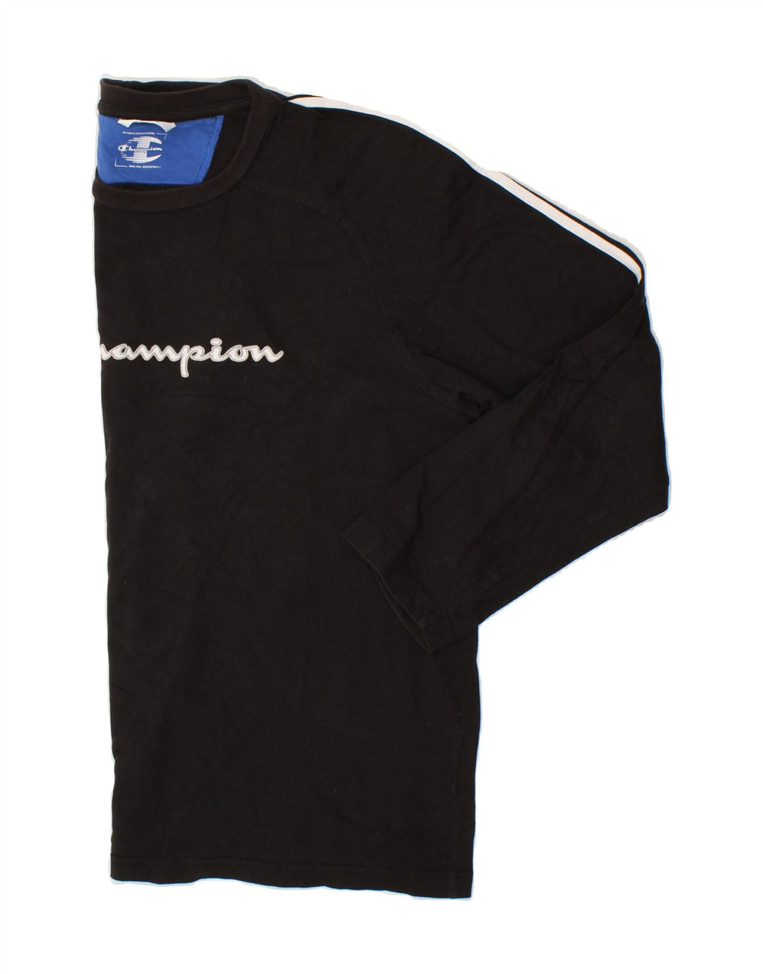 CHAMPION Womens Graphic Top Long Sleeve UK 20 2XL Black Vintage Champion and Second-Hand Champion from Messina Hembry 