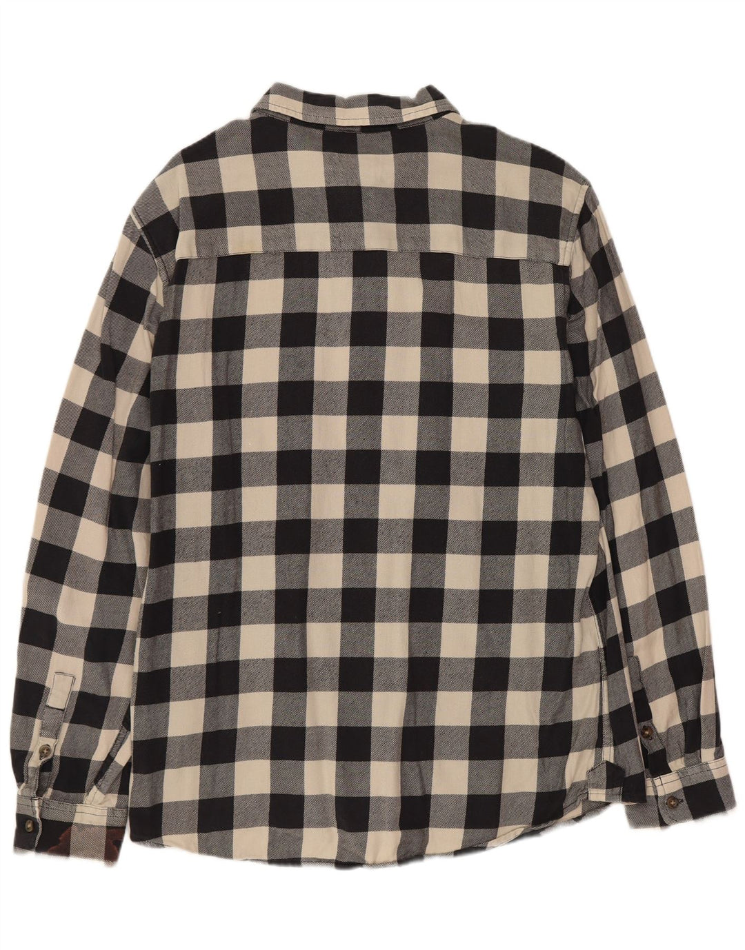 Cămașă subțire de flanel pentru bărbați WRANGLER XL, bumbac vichy negru