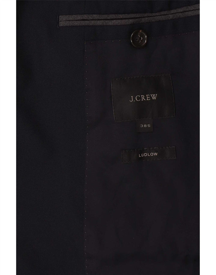 J. Crew Jachetă Ludlow pentru bărbați cu 2 nasturi, Marea Britanie 38, nailon mediu, albastru bleumarin