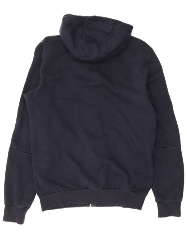 Pulover Adidas pentru bărbați, cu fermoar, bumbac, albastru, mediu