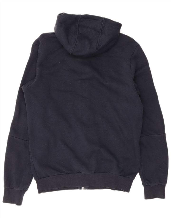 Pulover Adidas pentru bărbați, cu fermoar, bumbac, albastru, mediu