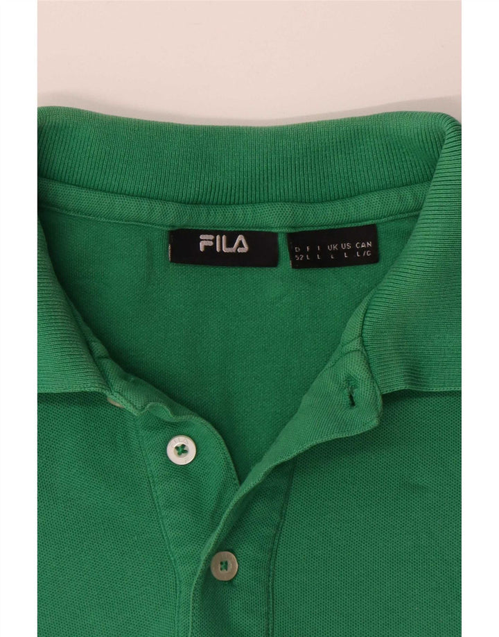 Tricou Polo Fila Barbati Mare Bumbac Verde