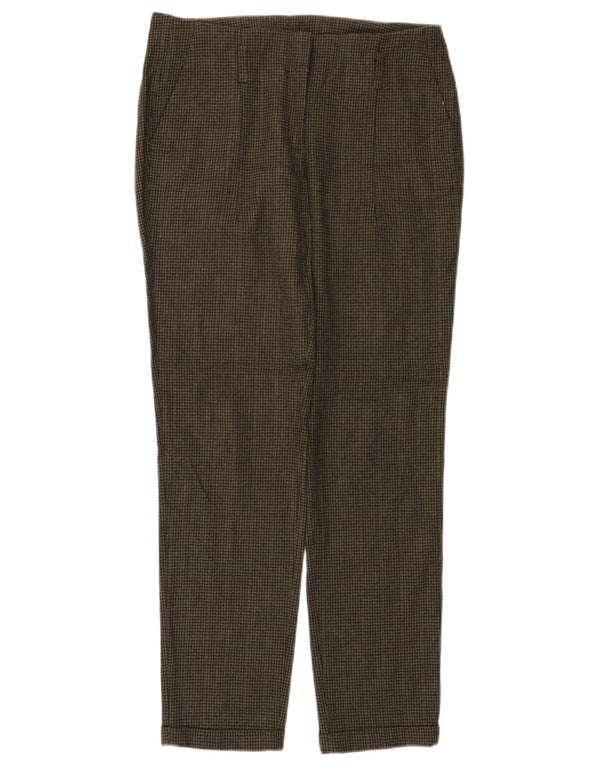 Pantaloni drepți casual pentru femei Zara XS W25 L27 Vâscoză verde din picior de gală