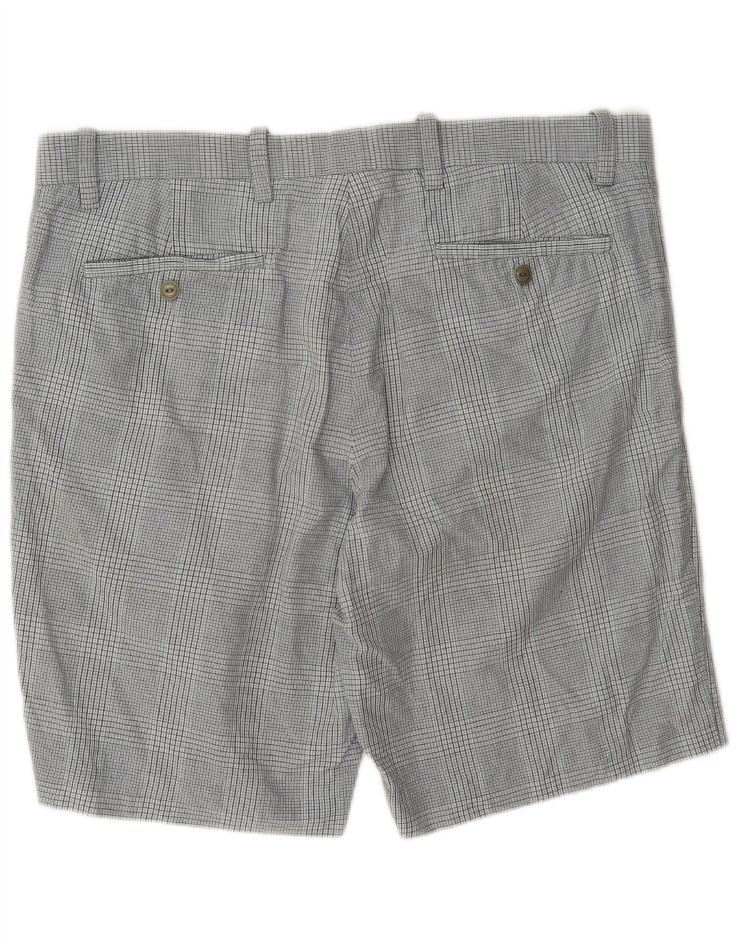 Pantaloni scurți chino Dockers pentru bărbați W38 XL, bumbac cu carouri gri