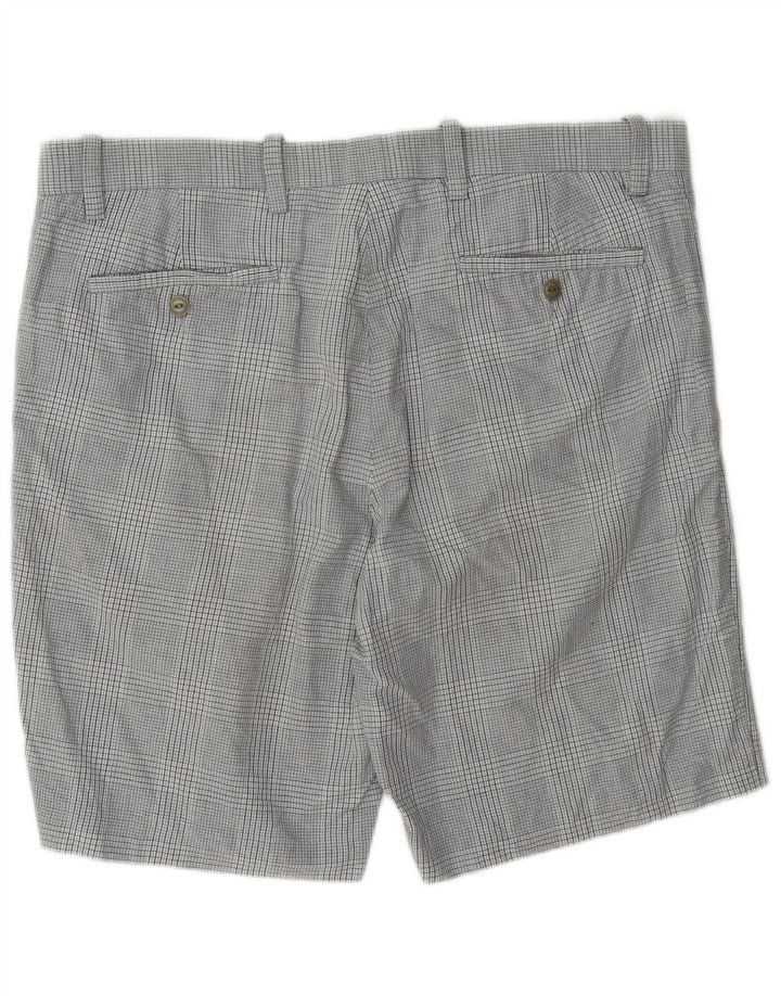 Pantaloni scurți chino Dockers pentru bărbați W38 XL, bumbac cu carouri gri