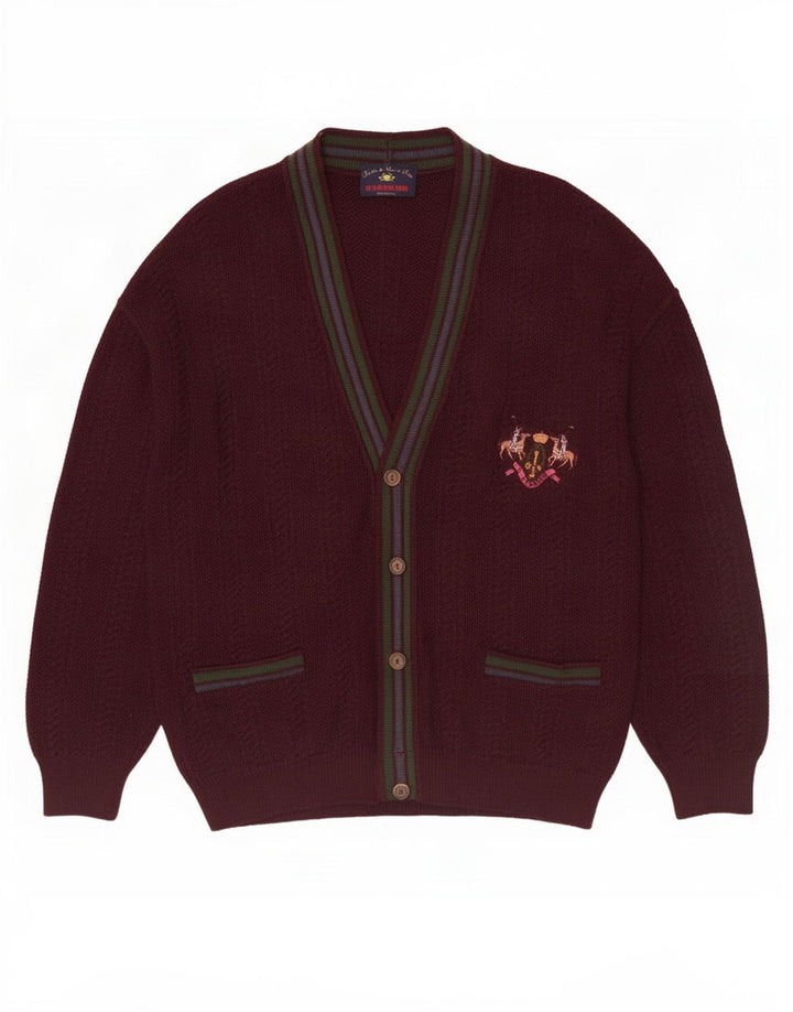 Pulover cardigan bărbați Il Granchio, cu dungi mici, maro