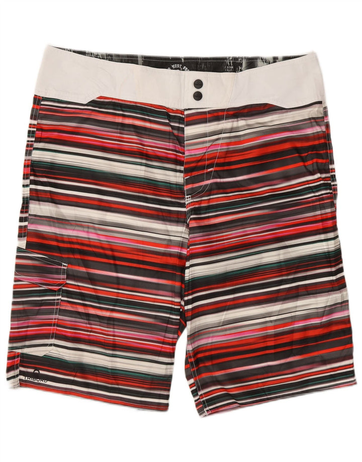 Pantaloni scurți de înot cargo pentru bărbați TRIBORD EU 46 mici, multicolore, cu dungi