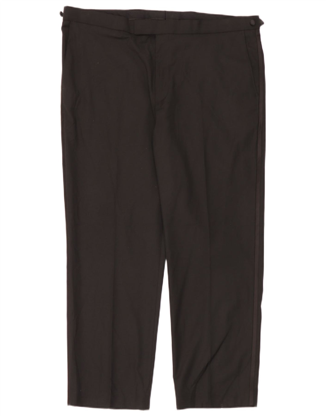 Pantaloni de costum pentru bărbați Marks & Spencer, cu ajustare normală, L40 L29, poliester negru