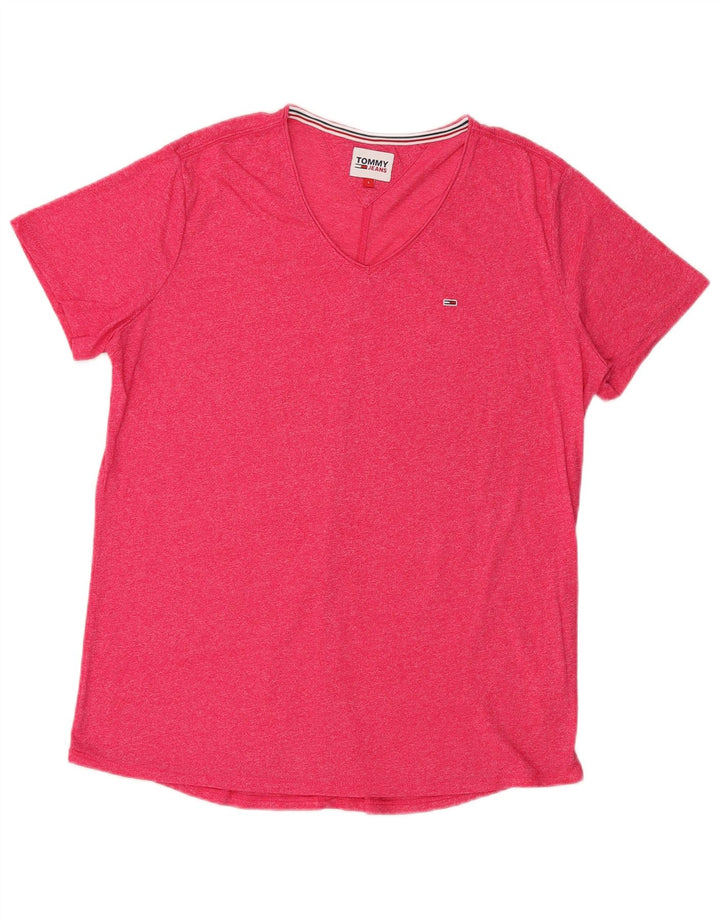 Tricou pentru bărbați Tommy Hilfiger Top mare roz cu pete