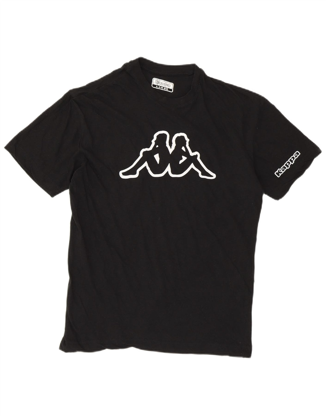 Tricou grafic KAPPA pentru femei Top UK 14, mare, negru, bumbac