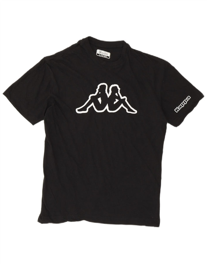 Tricou grafic KAPPA pentru femei Top UK 14, mare, negru, bumbac