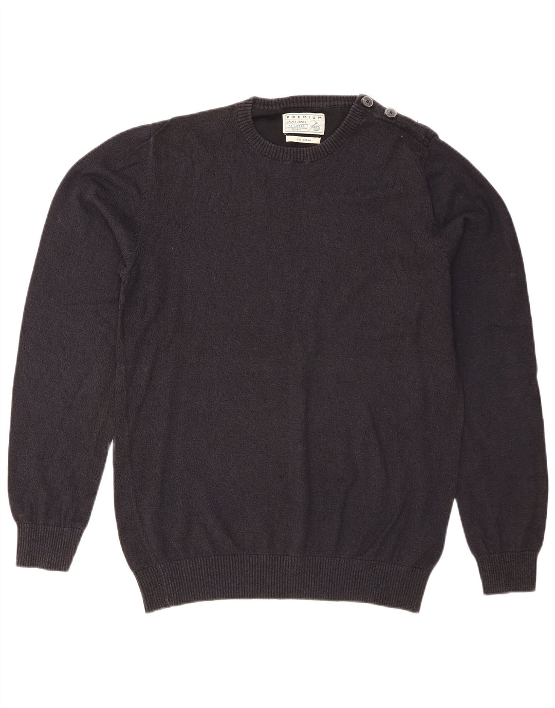 Pulover Jack & Jones pentru bărbați, cu formă regulată, cu decolteu, albastru bleumarin mediu