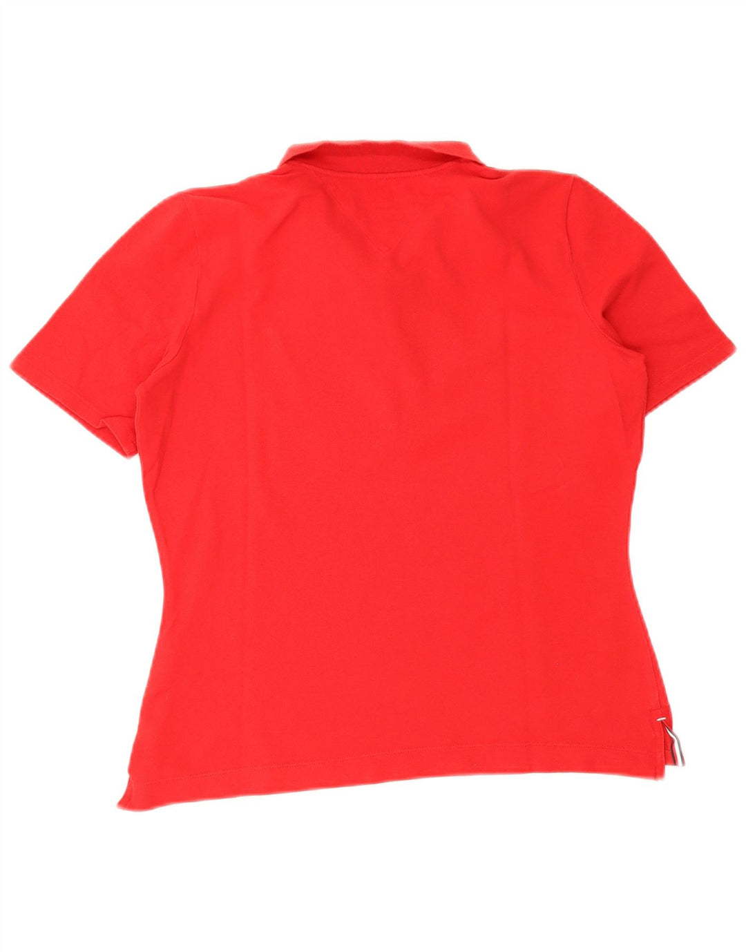 Tricou polo Tommy Hilfiger pentru femei, cu croiala normală, UK 12, roșu mediu