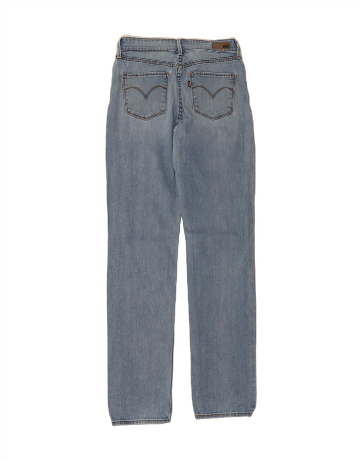 LEVI'S Womens Straight Jeans W27 L33 Blue Cotton Vintage Levi's and Second-Hand Levi's from Messina Hembry 