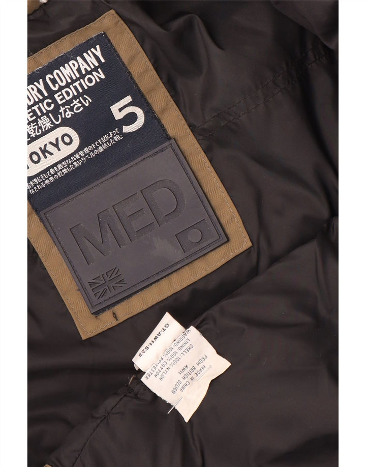 Jachetă căptușită Superdry pentru femei UK 14 Medium Beige Nylon