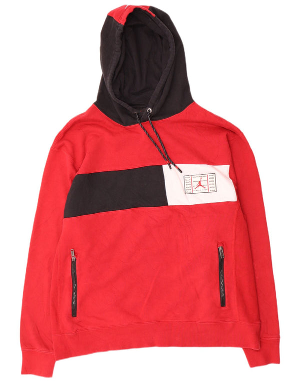 Jumper Jordan pentru bărbați, XL, roșu, bumbac color bloc