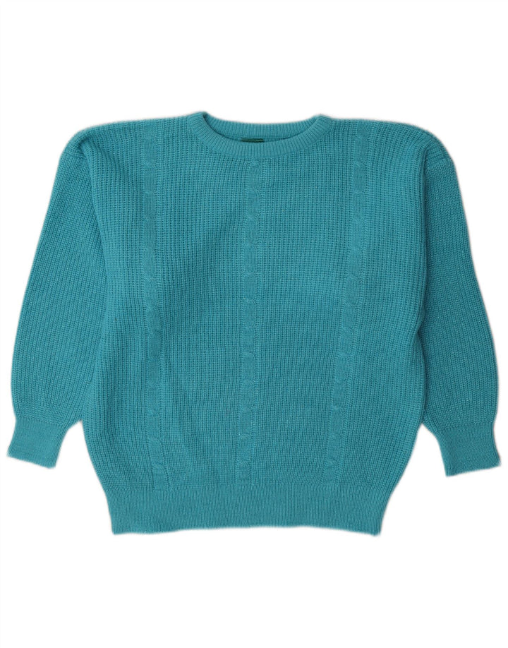 Pulover pentru femei cu gât supradimensionat Canda UK 10 Mic albastru acrilic