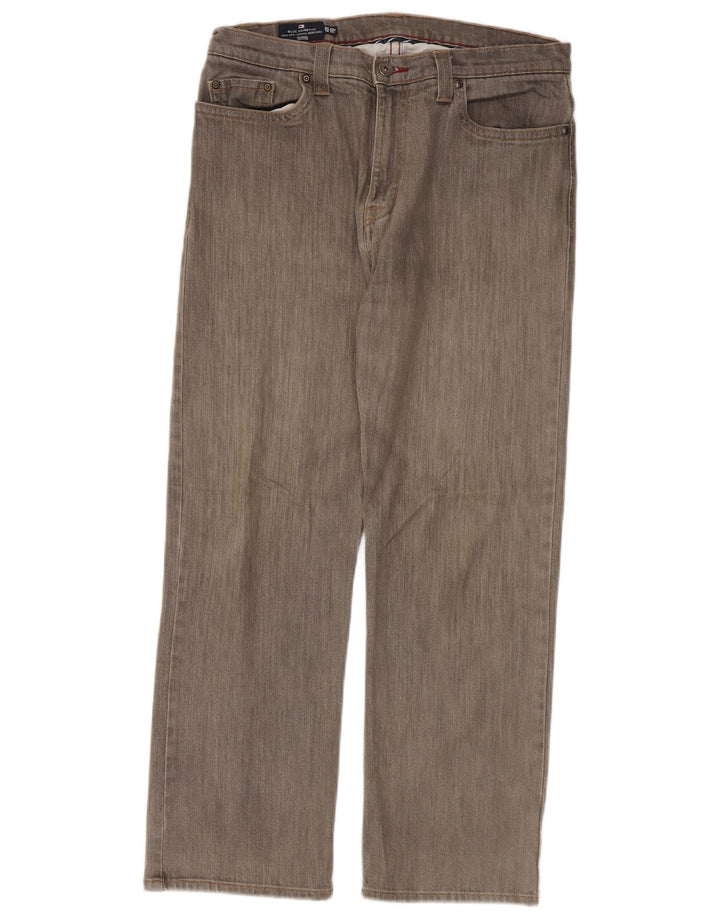 Blugi drepți pentru bărbați Marks & Spencer Blue Harbour W34 L29 bumbac gri