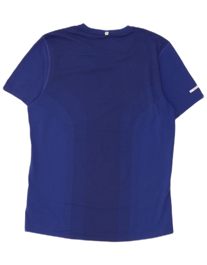 Tricou grafic Nike Dri Fit pentru bărbați Top mic, albastru, poliester
