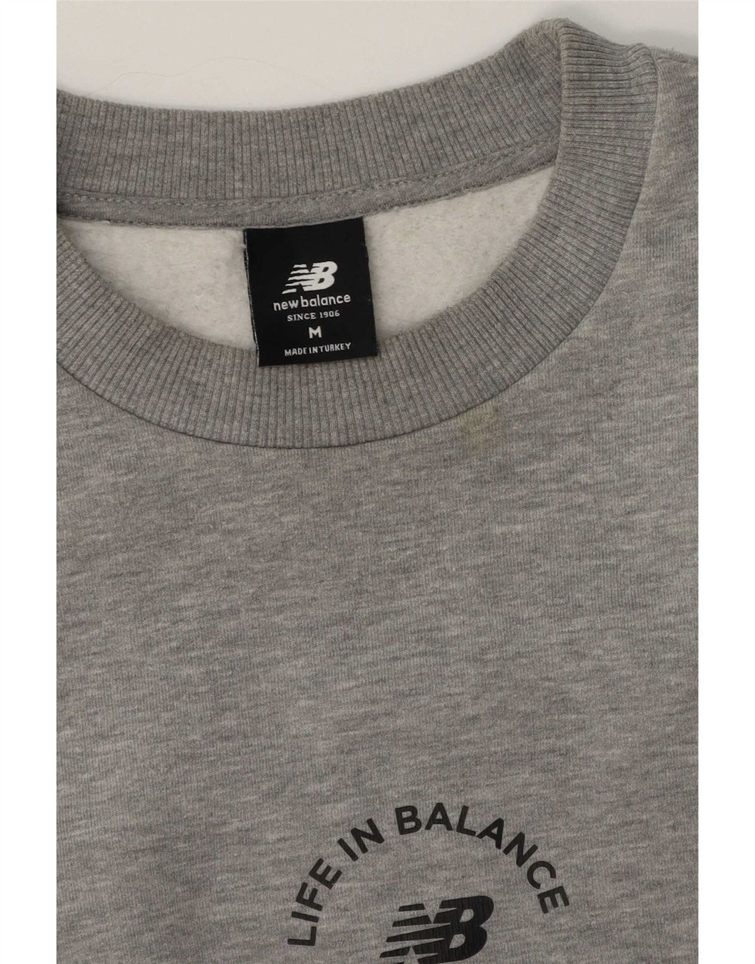 Hanorac pentru bărbați New Balance Jumper Medium Gri Bumbac