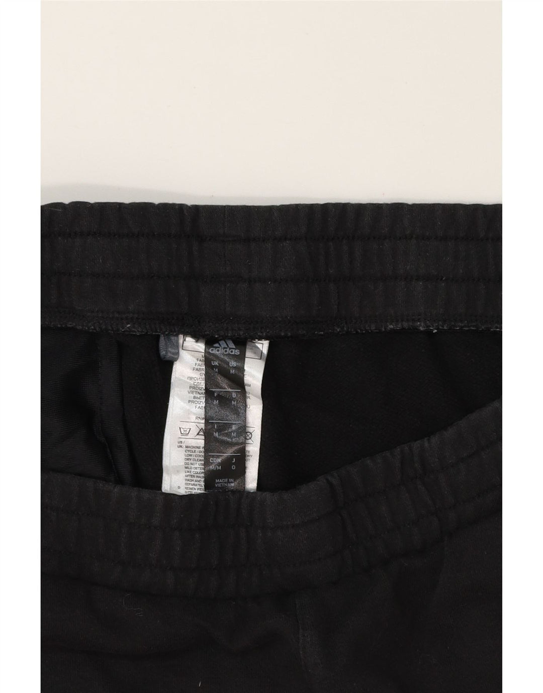 ADIDAS Mens Tracksuit Trousers Joggers Medium  Black Cotton Vintage Adidas and Second-Hand Adidas from Messina Hembry 