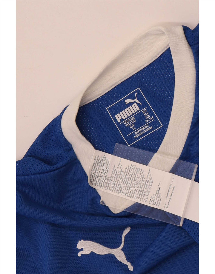 Tricou grafic Puma pentru băieți Top 13-14 ani poliester albastru