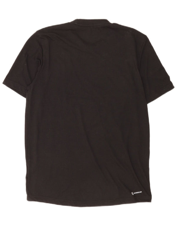 Tricou cu grafică Adidas Aeroready pentru bărbați Top mic poliester negru