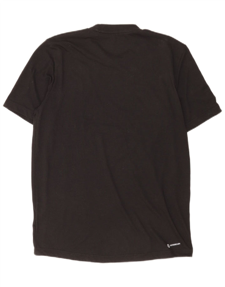 Tricou cu grafică Adidas Aeroready pentru bărbați Top mic poliester negru