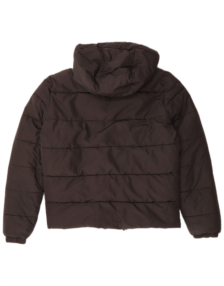 Jachetă căptușită cu glugă Superdry pentru bărbați UK 40 Poliester negru mare