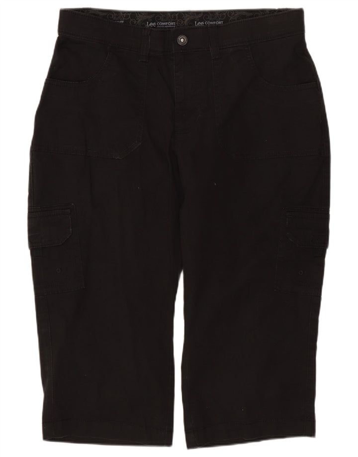 Bermude LEE pentru femei Cargo US 6 Medium W30 Bumbac negru