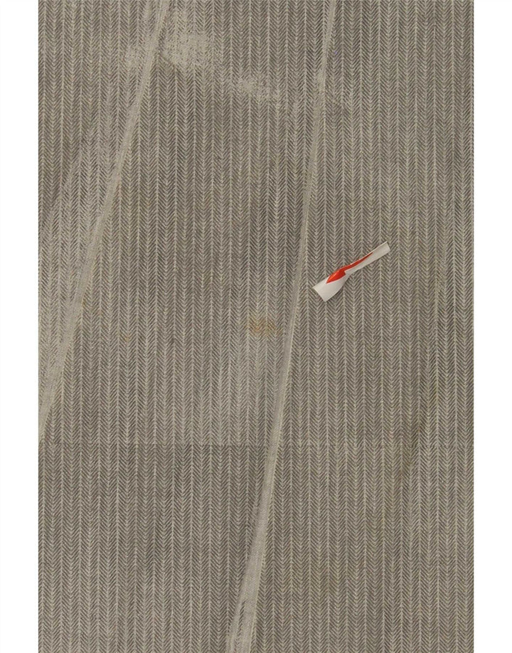 Fusta mini plisată pentru femei Trussardi IT 42 Medium W28 Gri Herringbone