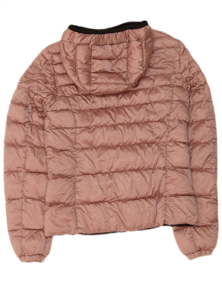 REFRIGIWEAR Womens Hooded Padded Jacket UK 10 Small Pink Polyester